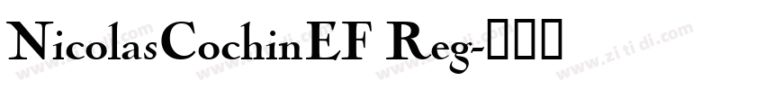 NicolasCochinEF Reg字体转换